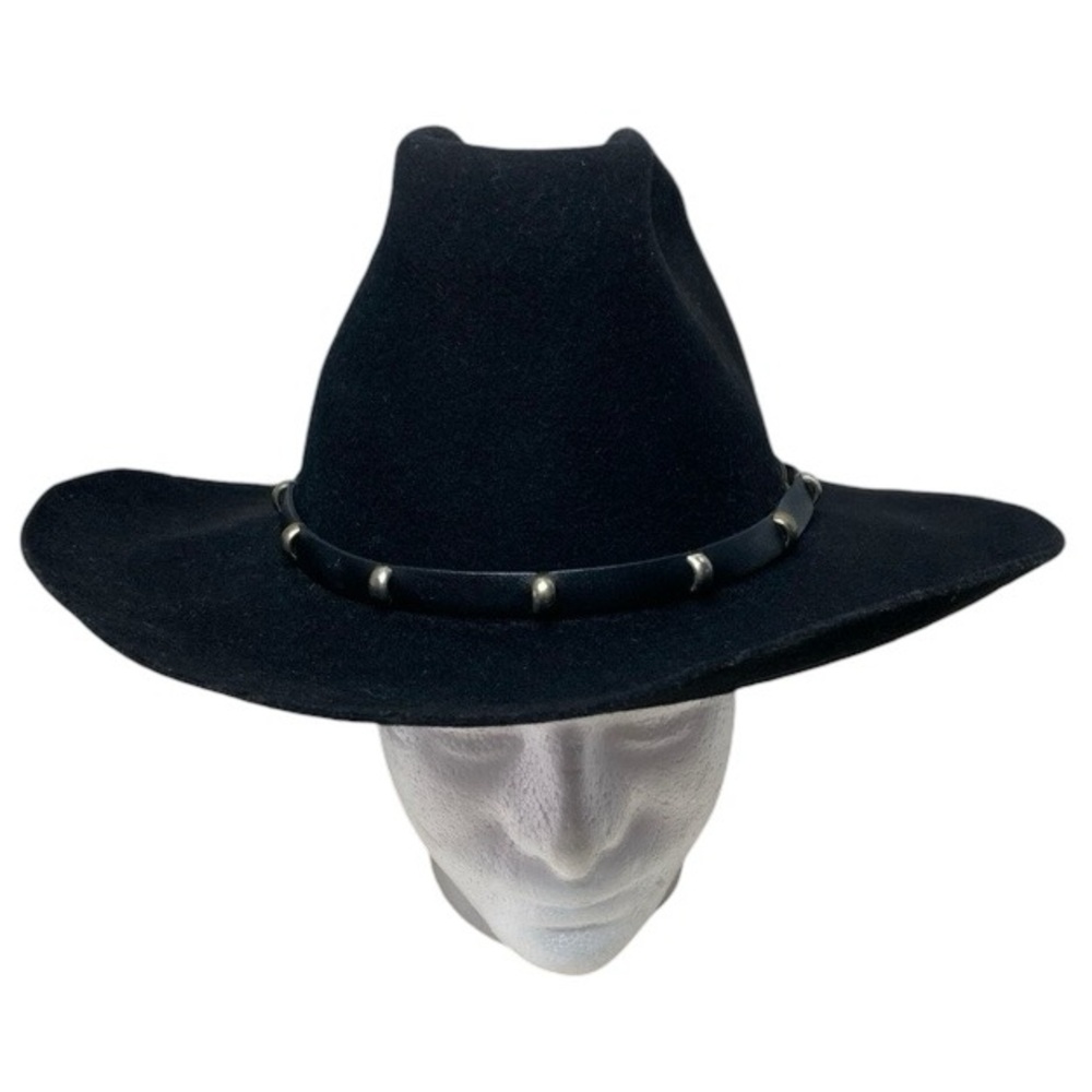 Silver Spur B Bar H Mens Sz 7 1/8 Western Cattleman Cowboy Hat Rockabilly Wool